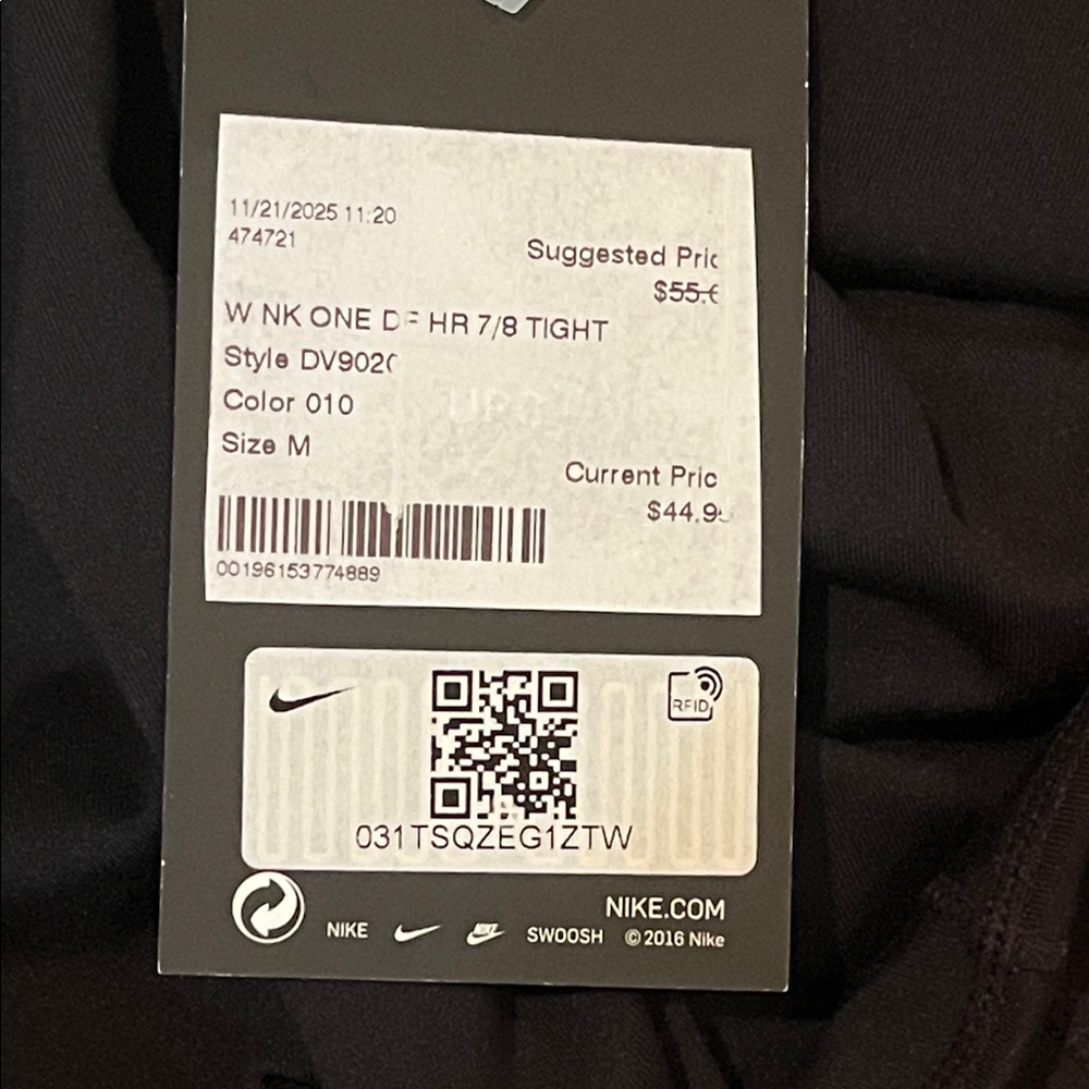 Nike Black High-Waisted Training Leggings - Picture 4 of 4